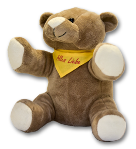 Ein Teddybär namens "Tommy" für kranke Kinder